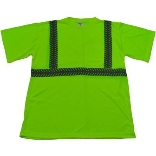 Petra Roc Inc Petra Roc Lime Jersey Knit Pocket Short Sleeve T-Shirt, ANSI Class 2, Lime, 2X, LJTS2-2XL LJTS2-2X